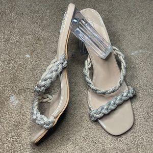 Braided Bling & Nude Heels